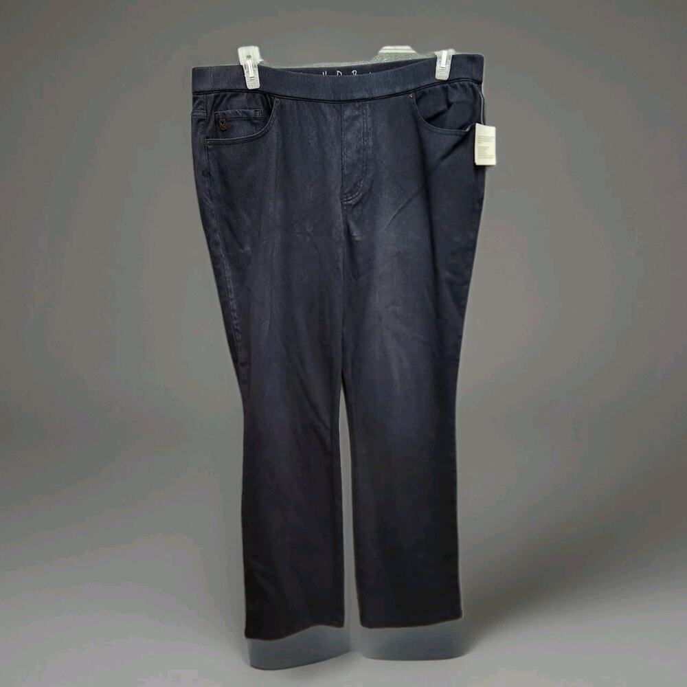Belle by Kim Gravel Flexibelle Jeggings Pockets 18W Pull On Straight Leg Pants